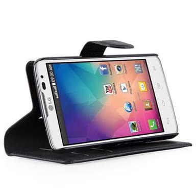 LG L60 Plånboksfodral Skal (Svart)