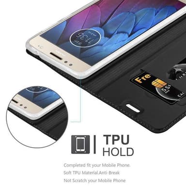 Motorola MOTO G5S PLUS Fodral Skal Case (Svart)