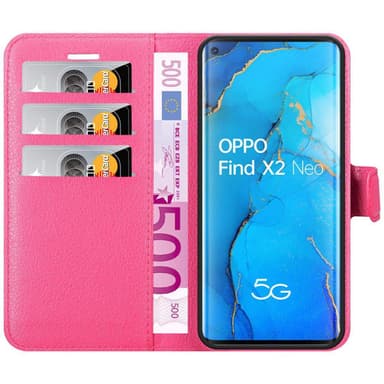 Oppo FIND X2 NEO Plånboksfodral Skal (Rosa)