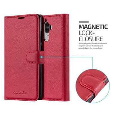 Huawei MATE 9 Plånboksfodral Skal (Röd)