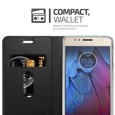 Motorola MOTO G5S PLUS Fodral Skal Case (Svart)