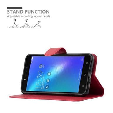 Asus ZenFone LIVE / 3 GO Plånboksfodral Skal (Röd)