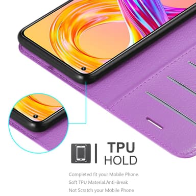 Realme 8 4G / 8 PRO Plånboksfodral Skal (Lila)