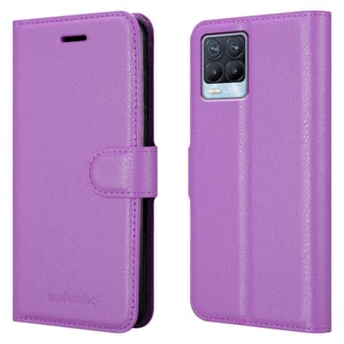Realme 8 4G / 8 PRO Plånboksfodral Skal (Lila)