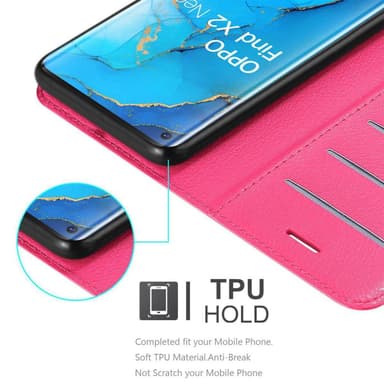 Oppo FIND X2 NEO Plånboksfodral Skal (Rosa)