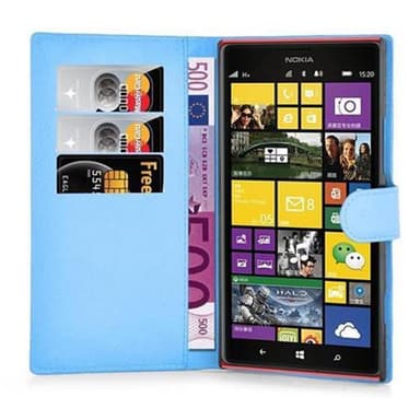Nokia Lumia 1520 Plånboksfodral Skal (Blå)