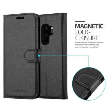 Samsung Galaxy S9 PLUS Plånboksfodral Skal (Svart)