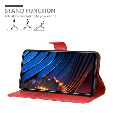 Xiaomi POCO X3 GT Plånboksfodral Skal (Röd)