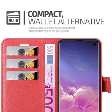 Samsung Galaxy S10 4G Plånboksfodral Skal (Röd)
