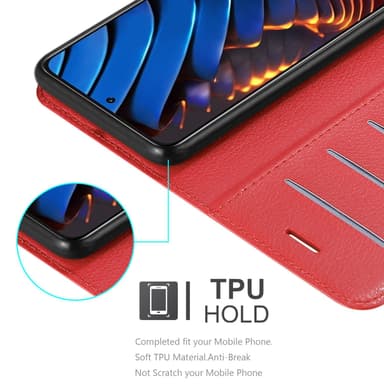 Xiaomi POCO X3 GT Plånboksfodral Skal (Röd)