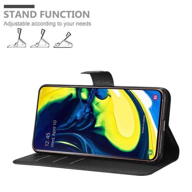 Samsung Galaxy A80 / A90 4G Plånboksfodral Skal (Svart)
