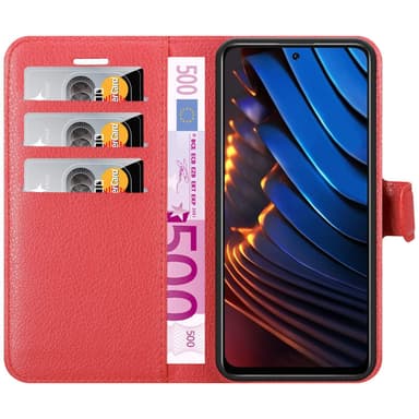 Xiaomi POCO X3 GT Plånboksfodral Skal (Röd)