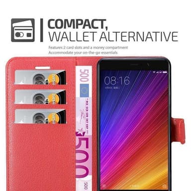 Xiaomi Mi 5s PLUS Plånboksfodral Skal (Röd)