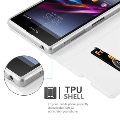 Sony Xperia Z1 Fodral Skal Case (Silver)