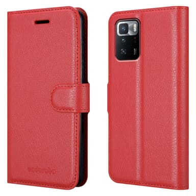 Xiaomi POCO X3 GT Plånboksfodral Skal (Röd)