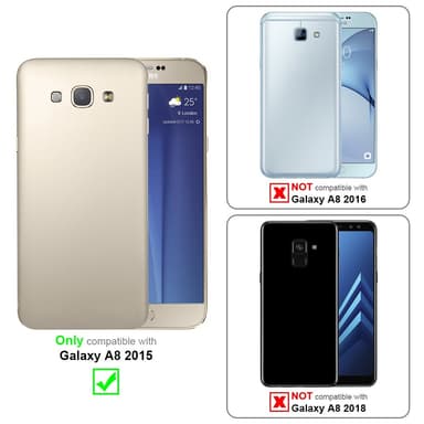 Samsung Galaxy A8 2015 Plånboksfodral Skal (Röd)