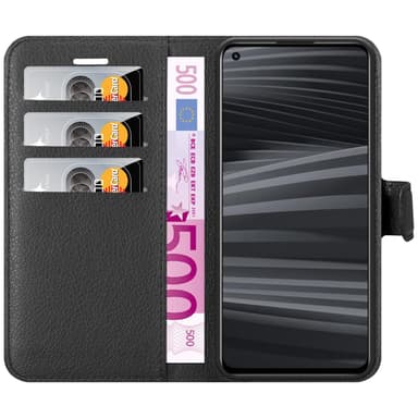Realme GT 2 / GT Neo 2 Plånboksfodral Skal (Svart)