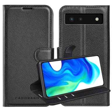 Google PIXEL 6 Plånboksfodral Skal (Svart)
