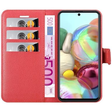Samsung Galaxy A71 5G Plånboksfodral Skal (Röd)