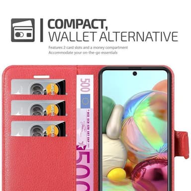 Samsung Galaxy A71 5G Plånboksfodral Skal (Röd)