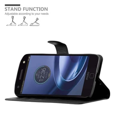 Motorola MOTO Z FORCE Plånboksfodral Skal (Svart)