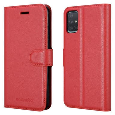 Samsung Galaxy A71 5G Plånboksfodral Skal (Röd)