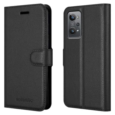 Realme GT 2 / GT Neo 2 Plånboksfodral Skal (Svart)