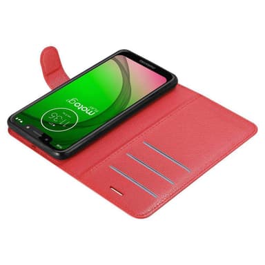 Motorola MOTO G7 PLAY Plånboksfodral Skal (Röd)