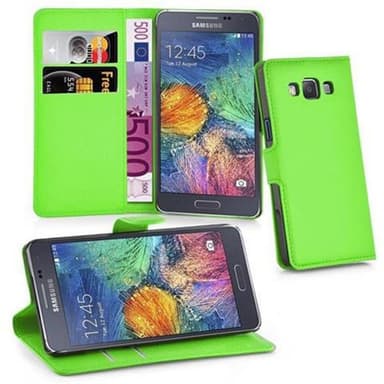 Samsung Galaxy A7 2015 Plånboksfodral Skal (Grön)