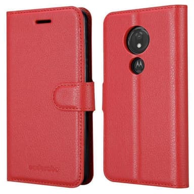 Motorola MOTO G7 PLAY Plånboksfodral Skal (Röd)