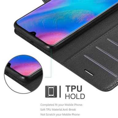 Huawei P30 PRO Plånboksfodral Skal (Svart)