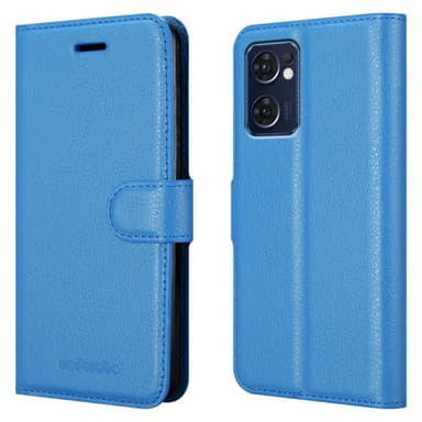 Oppo FIND X5 LITE / Reno7 5G Plånboksfodral Skal (Blå)