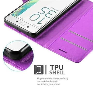 Sony Xperia X Plånboksfodral Skal (Lila)