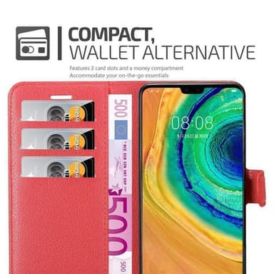 Huawei MATE 30 Plånboksfodral Skal (Röd)