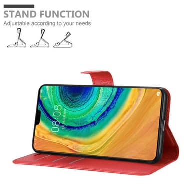 Huawei MATE 30 Plånboksfodral Skal (Röd)