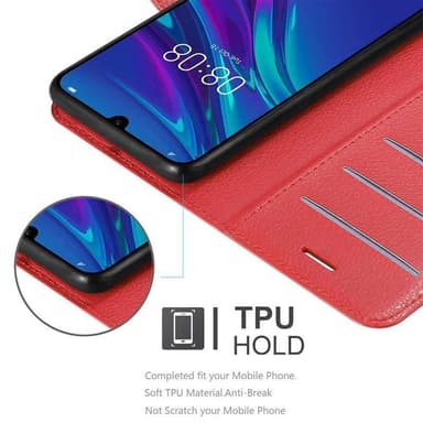 Huawei Y6 2019 Plånboksfodral Skal (Röd)