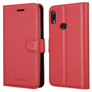 Huawei Y6 2019 Plånboksfodral Skal (Röd)