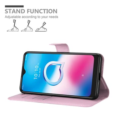 Alcatel 1S 2020 Plånboksfodral Skal (Rosa)