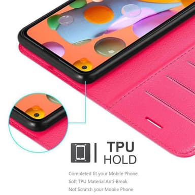 Samsung Galaxy A11 / M11 Plånboksfodral Skal (Rosa)