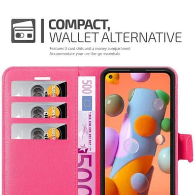 Samsung Galaxy A11 / M11 Plånboksfodral Skal (Rosa)