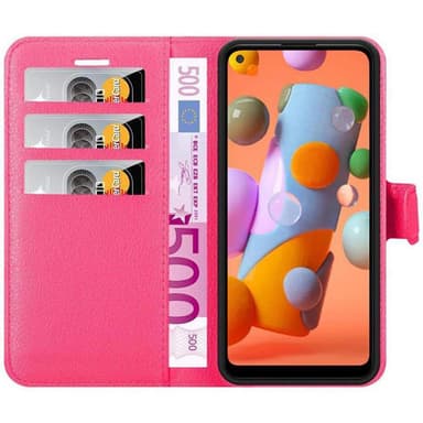 Samsung Galaxy A11 / M11 Plånboksfodral Skal (Rosa)