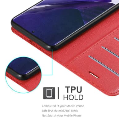Samsung Galaxy NOTE 20 PLUS Plånboksfodral Skal (Röd)