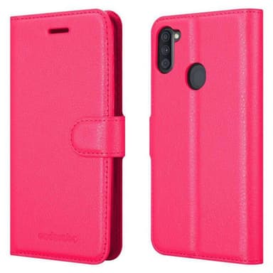 Samsung Galaxy A11 / M11 Plånboksfodral Skal (Rosa)