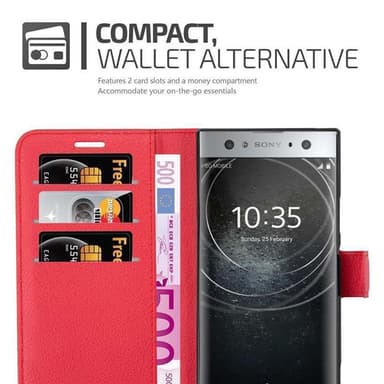 Sony Xperia XA2 ULTRA Plånboksfodral Skal (Röd)
