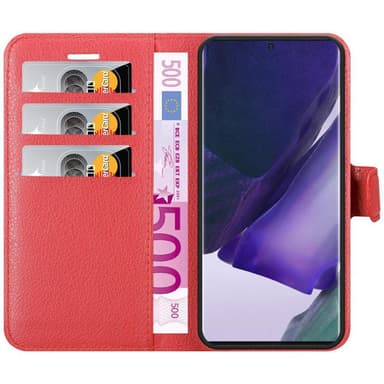 Samsung Galaxy NOTE 20 PLUS Plånboksfodral Skal (Röd)