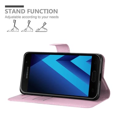 Samsung Galaxy A3 2017 Plånboksfodral Skal (Rosa)