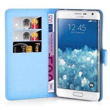 Samsung Galaxy NOTE EDGE Plånboksfodral Skal (Blå)