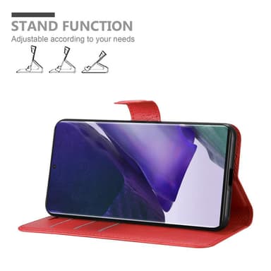 Samsung Galaxy NOTE 20 PLUS Plånboksfodral Skal (Röd)
