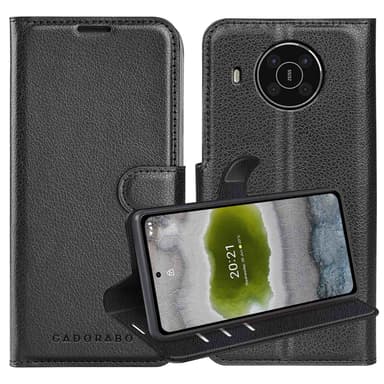 Nokia X10 / X20 Plånboksfodral Skal (Svart)