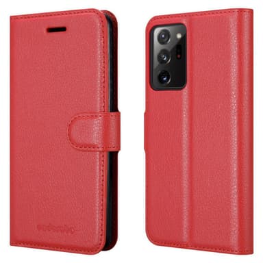Samsung Galaxy NOTE 20 PLUS Plånboksfodral Skal (Röd)